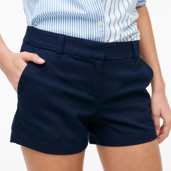 J. Crew Factory Pants - J.Crew 100% Cotton Navy Blue 5" Classic Chino Shorts | 12